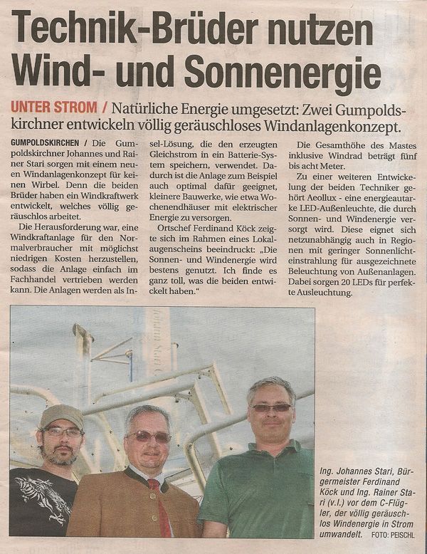 Bericht aus den NOE-Nachrichten